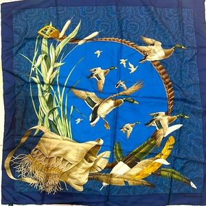 Daniel La Foret silk scarf vintage